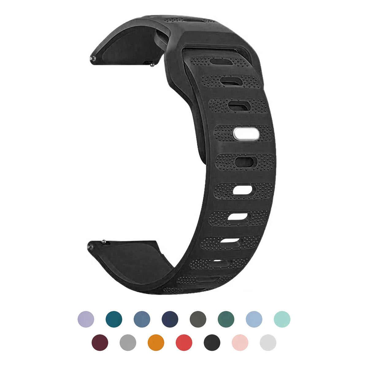 Motorola Moto Watch Silicone Band with Pin-and-Tuck Stud Closure