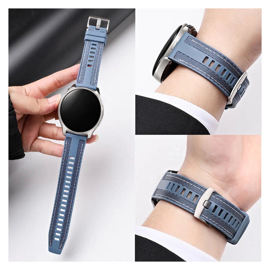 Motorola Moto Watch Silicone Band with Canvas-Look Texture