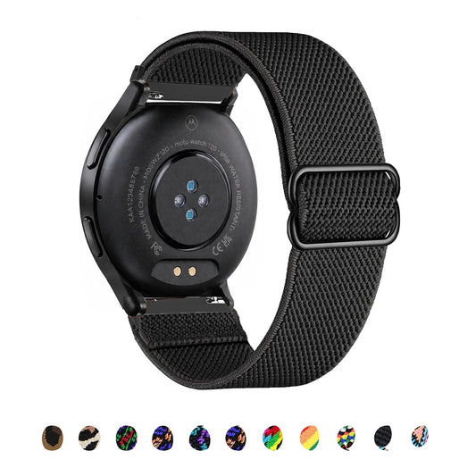 Motorola Moto Watch Stretch Nylon Loop Band with Slide Buckle