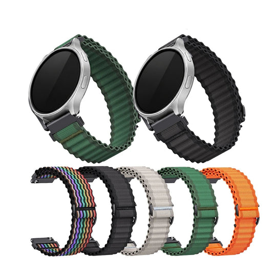 Motorola Moto Watch Ocean-Style Ribbed Nylon Loop Band