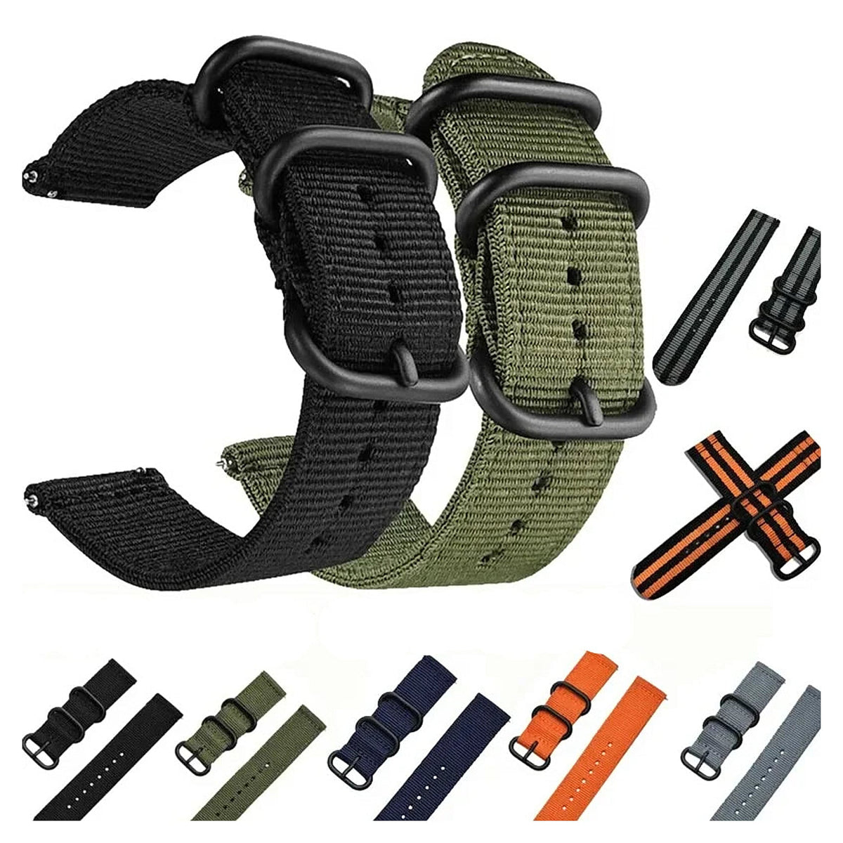 Motorola Moto Watch Two-Piece NATO-Style Nylon Band