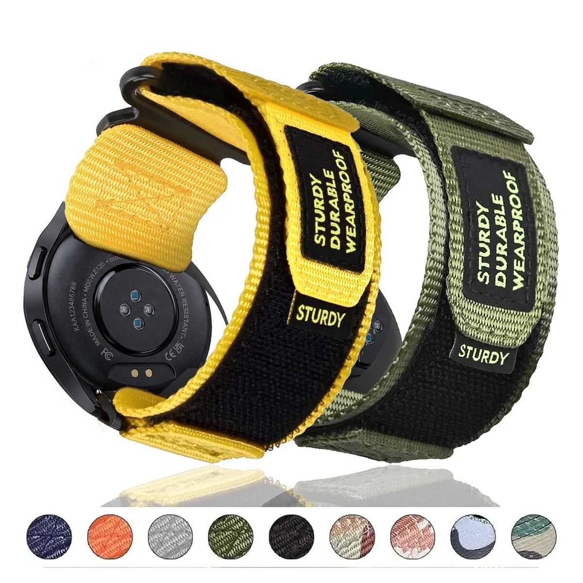 Motorola Moto Watch Nylon Hook-and-Loop Band, Camo & Solids, S or L