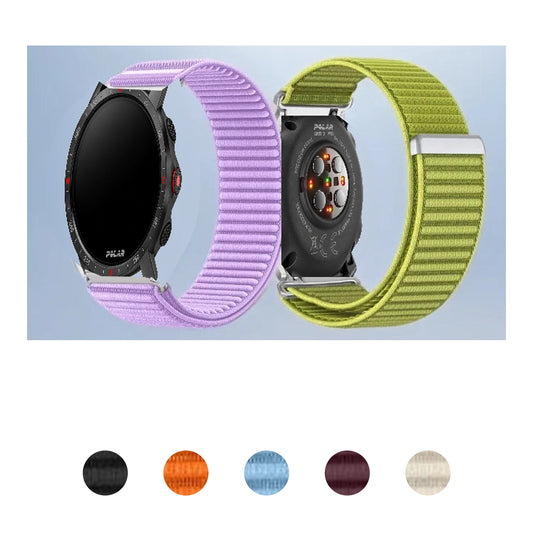 Polar Vantage, Grit X & Ignite Ribbed Nylon Band with Metal Loop