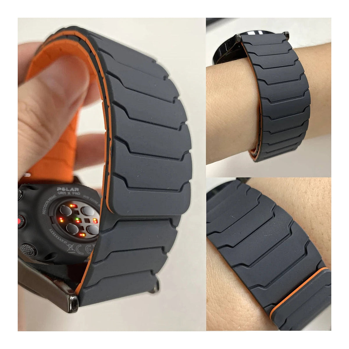 Polar Vantage, Grit X & Ignite Segmented Magnetic Silicone Loop Band