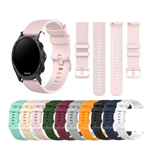 Polar Vantage, Grit X & Ignite Checked-Texture Silicone Band