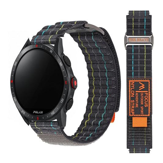 Polar Vantage, Grit X & Ignite Striped Nylon Sport Loop Band
