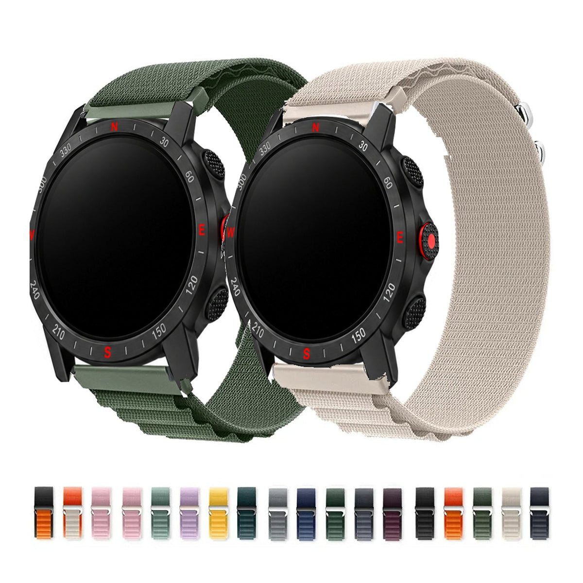 Polar Vantage, Grit X & Ignite Alpine Nylon Loop Band, 18 Colors