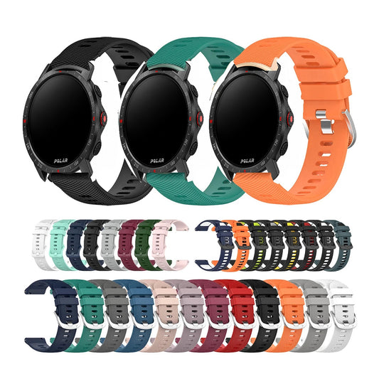 Polar Vantage, Grit X & Ignite Twill-Texture Silicone Band, 32 Colors