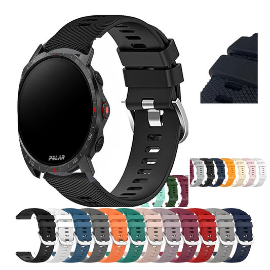 Polar Vantage, Grit X & Ignite Ridged Silicone Sport Band, 32 Colors