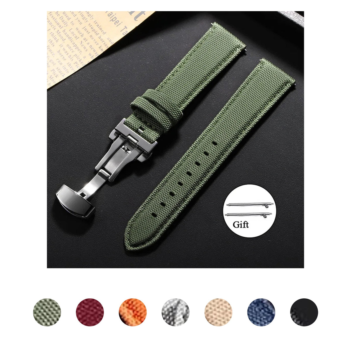 Polar Vantage, Grit X & Ignite Sailcloth Nylon Band, Butterfly Clasp