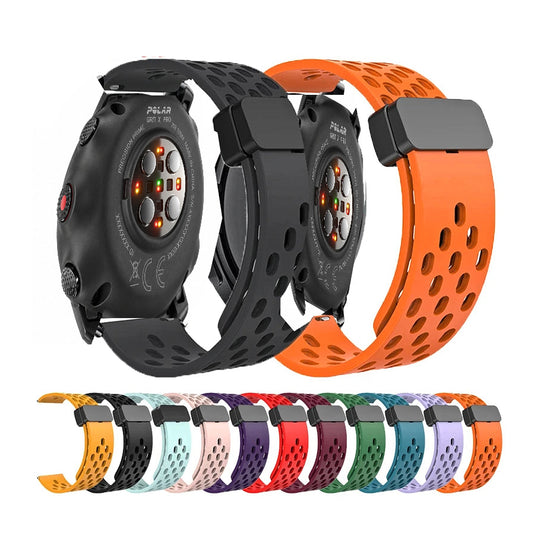 Polar Vantage, Grit X & Ignite Perforated Silicone Magnetic Clasp Band