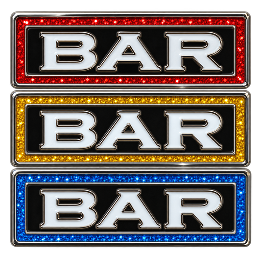 Slot Machine BAR BAR BAR Glitter Ball Marker & Hat Clip by ReadyGOLF