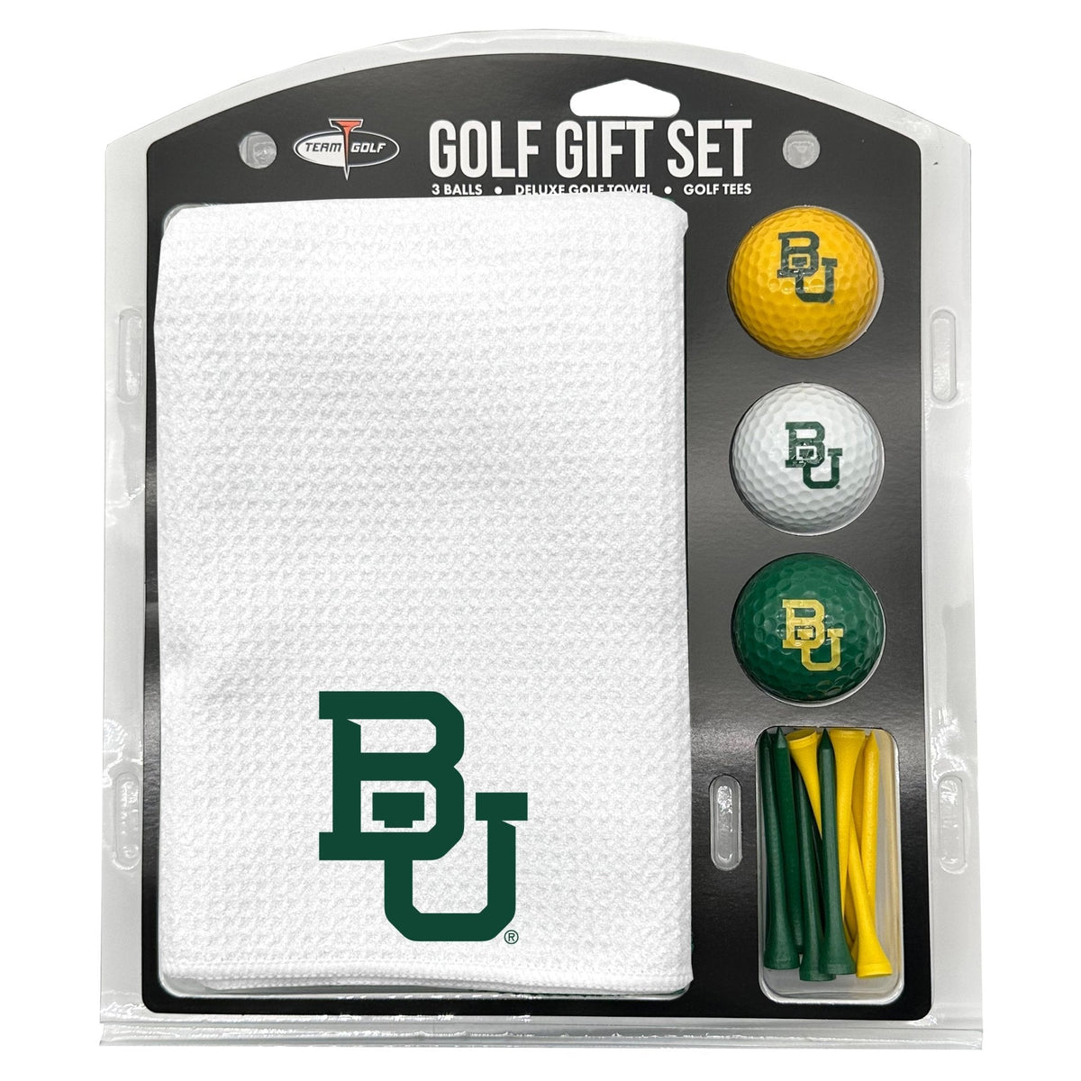 Baylor Bears White Microfiber Towel Golf Gift Set