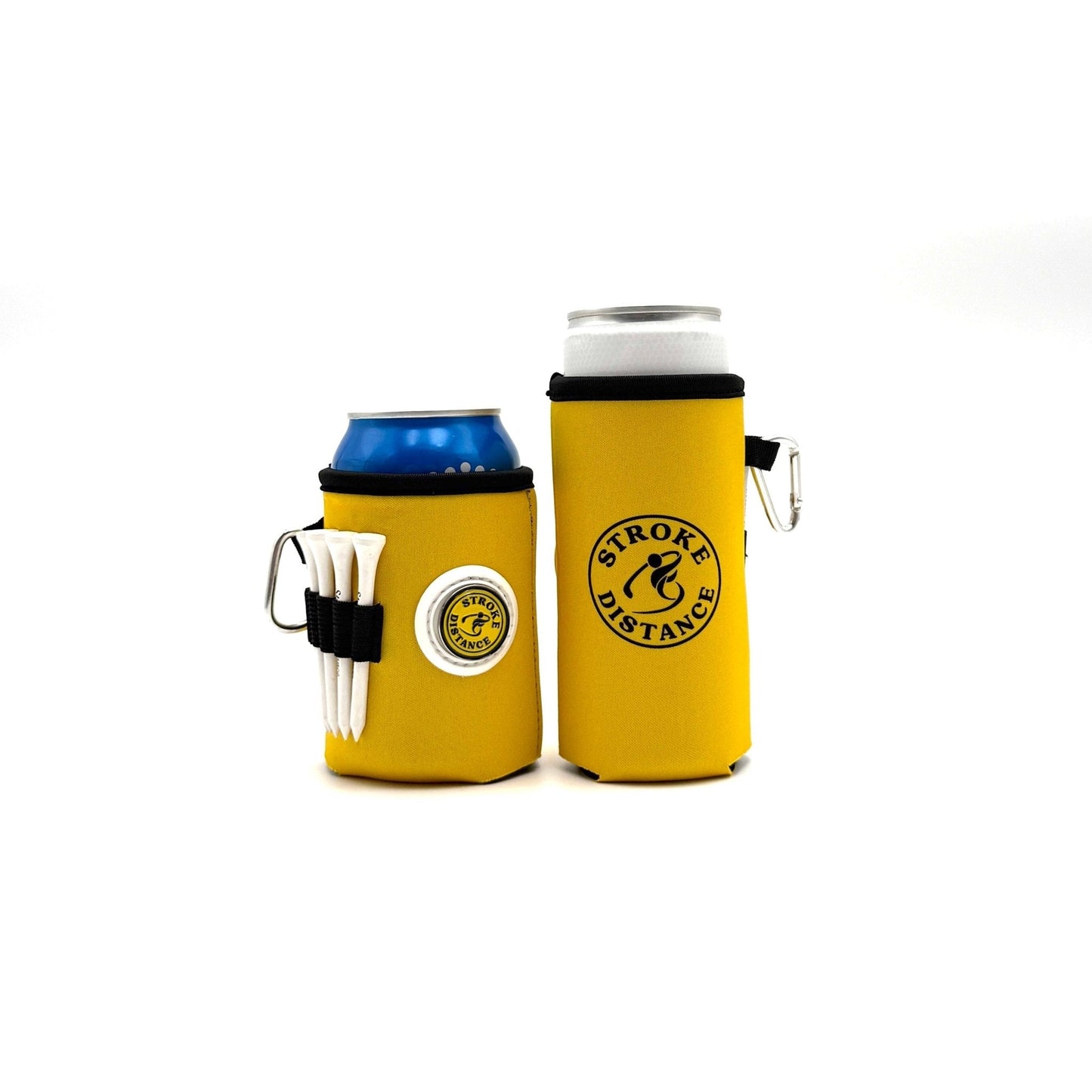 Beverage Caddie 3-in-1 Golf Insulator, Removeable Ball Marker, Bag Clip & Tees Combo