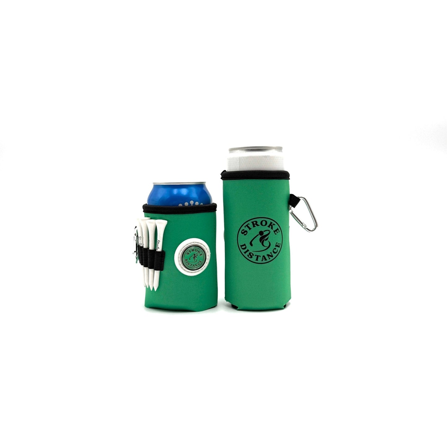 Beverage Caddie 3-in-1 Golf Insulator, Removeable Ball Marker, Bag Clip & Tees Combo