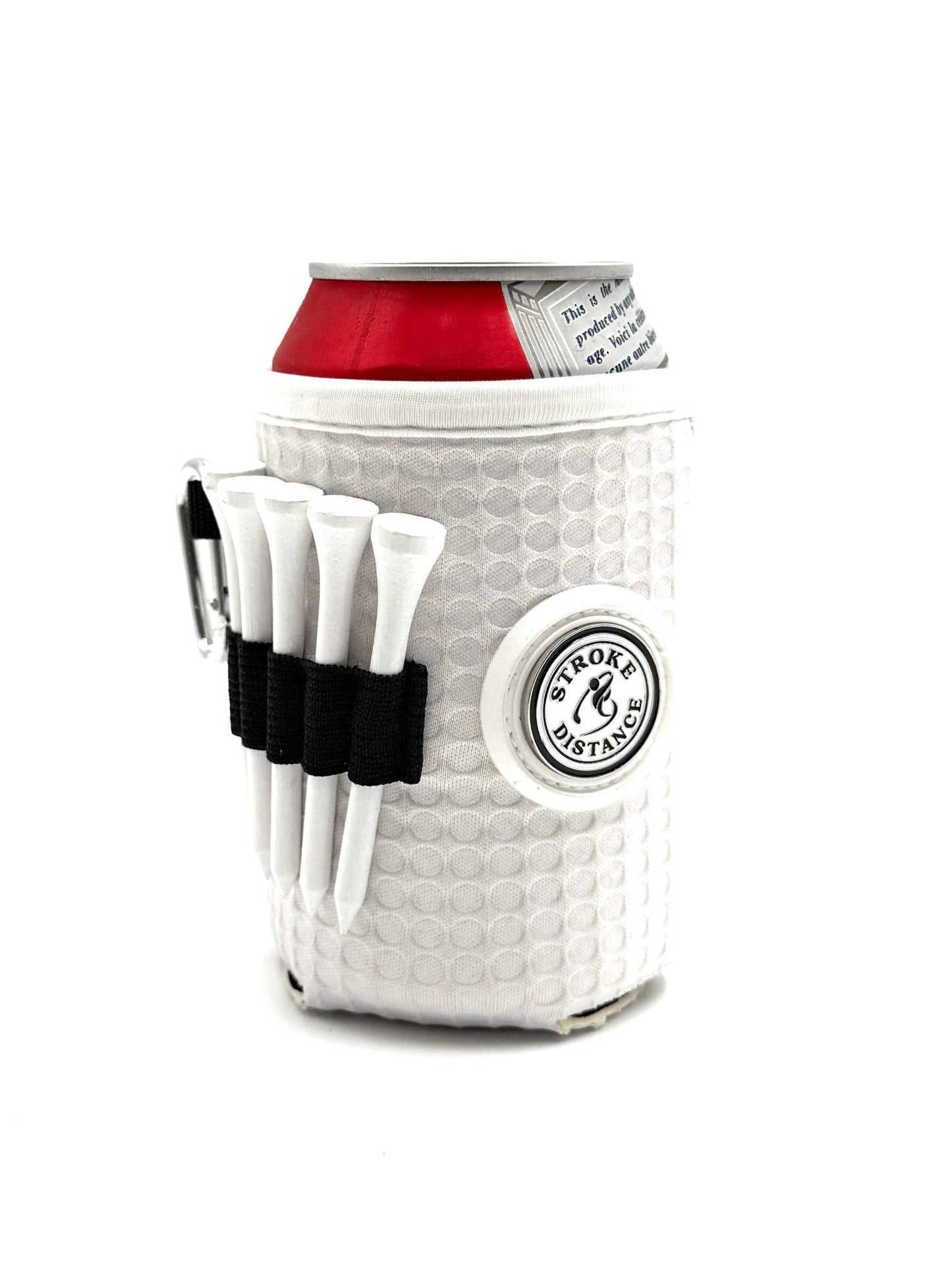 Beverage Caddie 3-in-1 Golf Insulator, Removeable Ball Marker, Bag Clip & Tees Combo