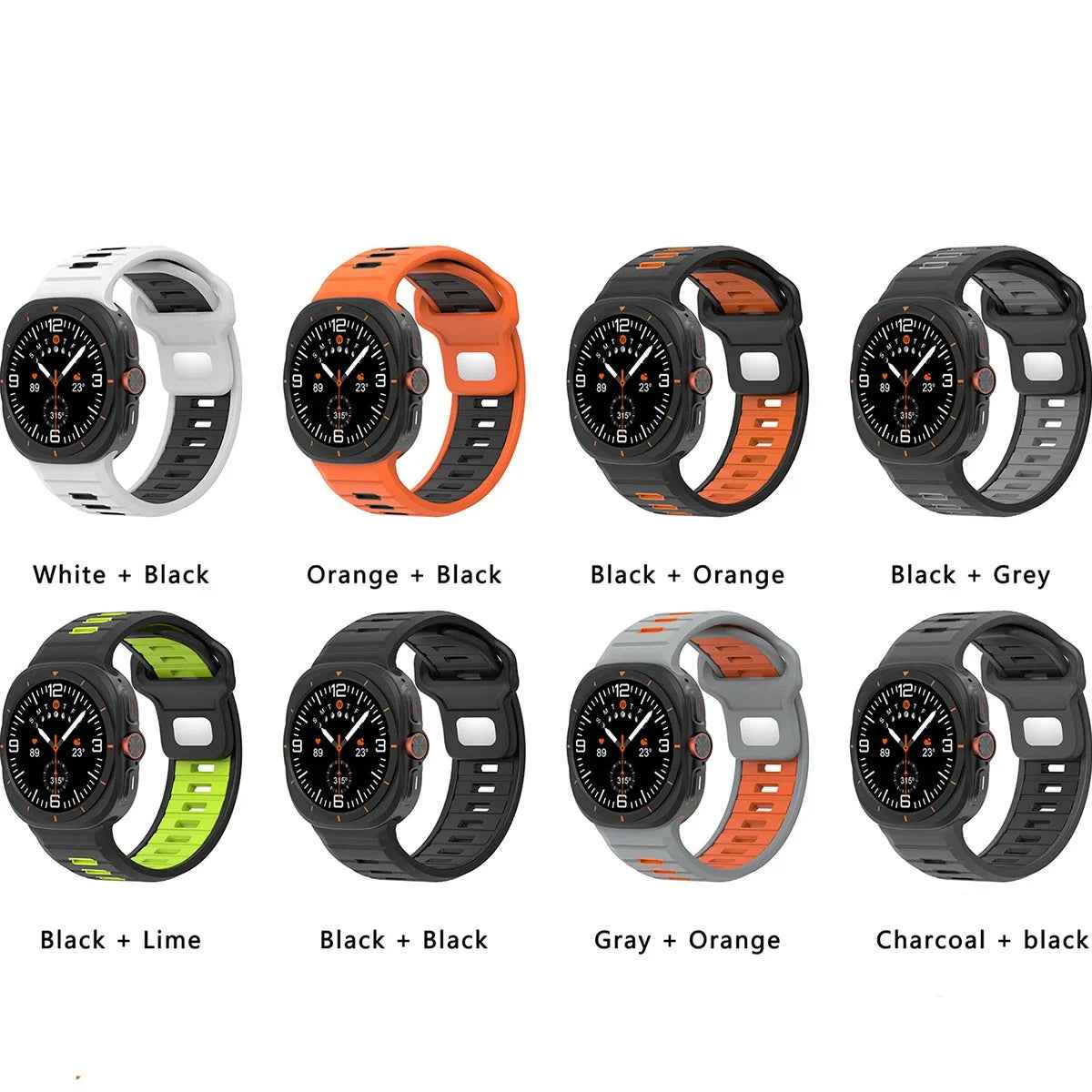 Silicone Samsung Galaxy 7 Ultra Watch Band 47MM