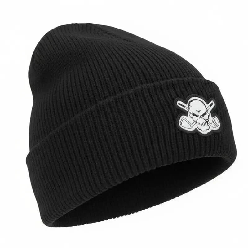 Cuffed Loose Knit Beanie (Black)