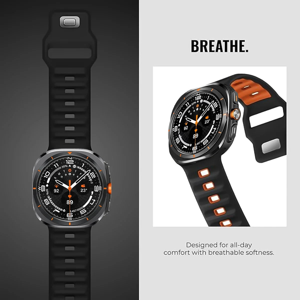 Silicone Samsung Galaxy 7 Ultra Watch Band 47MM