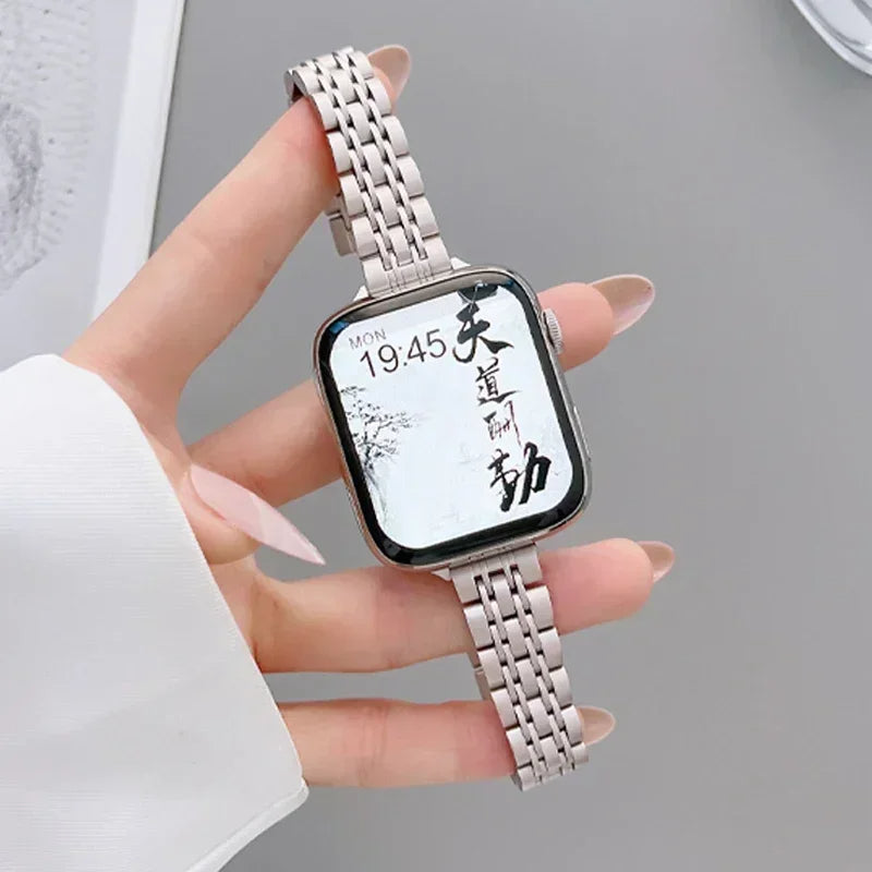 Stainless Steel Strap For Apple Watch Band Series 11/10/9/8/7/6/5/4/ SE / Ultra 1/2/3