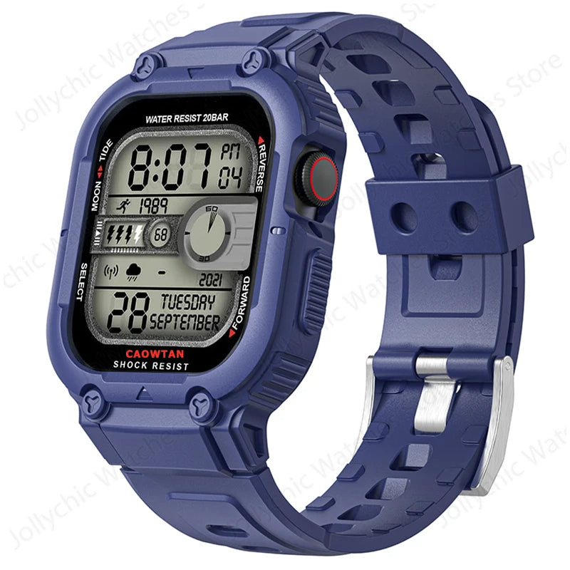 Sport Clear Apple Watch Band+Case