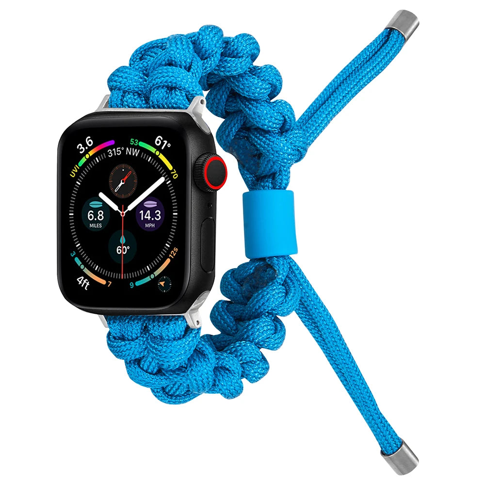 Outdoors Survival Rope Apple Watch Armband Series 11/10/9/8/7/6/5/4/ SE / Ultra 1/2/3