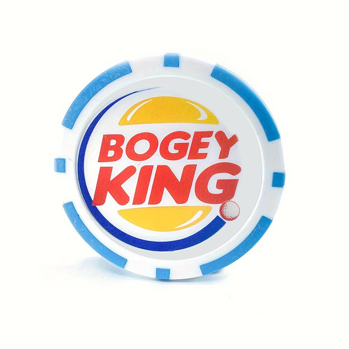 Bogey King Golf Ball Marker - Poker Chip Style