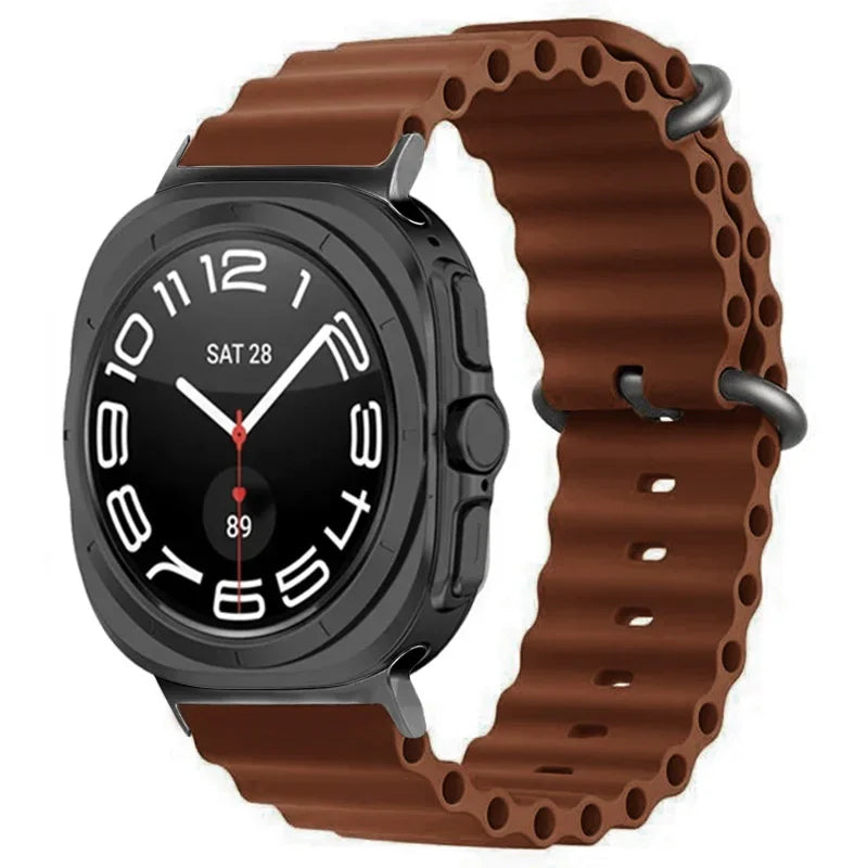 Ocean Silicone Samsung Galaxy 7 Ultra Watch Band 47MM