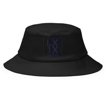 Load image into Gallery viewer, Box Logo Old School Bucket Hat - Navy Logo
