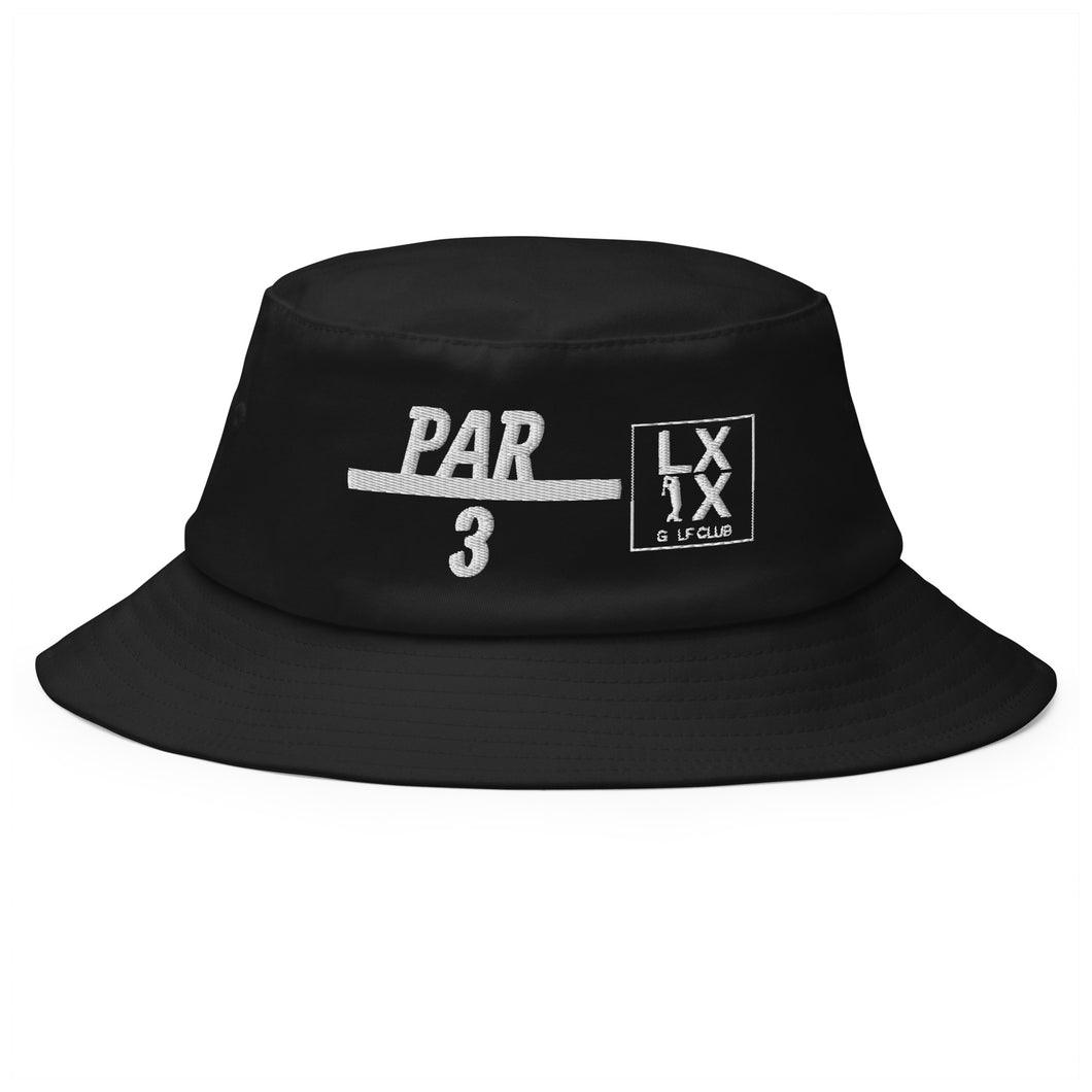 3 Under Par Old School Bucket Hat