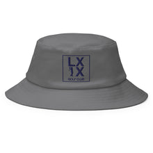 Load image into Gallery viewer, Box Logo Old School Bucket Hat - Navy Logo
