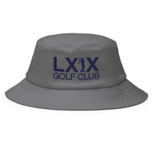 Load image into Gallery viewer, Swinger Logo Old School Bucket Hat - Navy Logo
