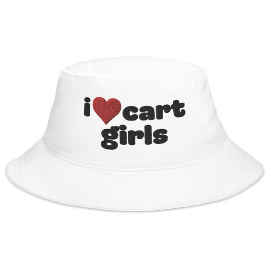 I Love Cart Girls Bucket Hat