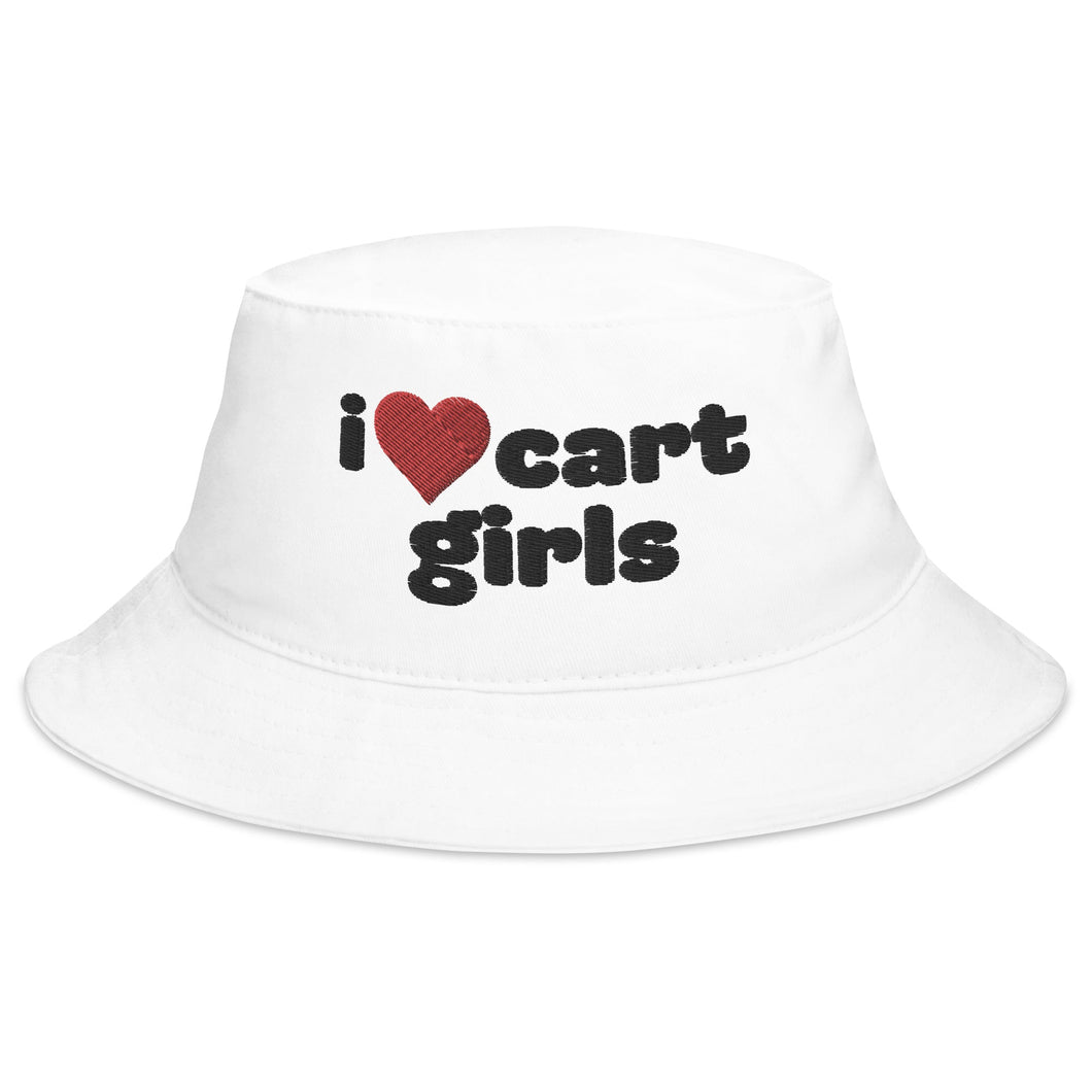 I Love Cart Girls Bucket Hat