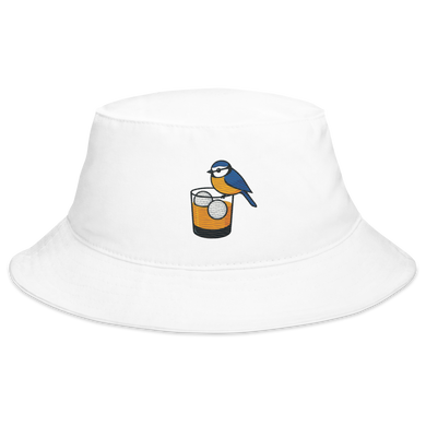 Birdie Juice Bucket Hat – White Golf Sun Hat by LXIX Golf Club