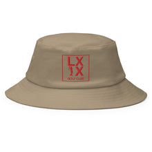 Load image into Gallery viewer, Box Logo Old School Bucket Hat - Red Logo
