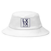 Load image into Gallery viewer, Box Logo Old School Bucket Hat - Navy Logo
