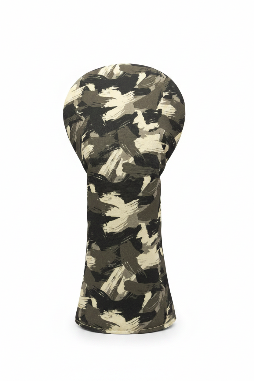Camo Golf Headcover | Rugged Woodland Pattern + Soft-Lined Protection
