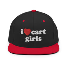 Load image into Gallery viewer, I Love Cart Girls Snapback

