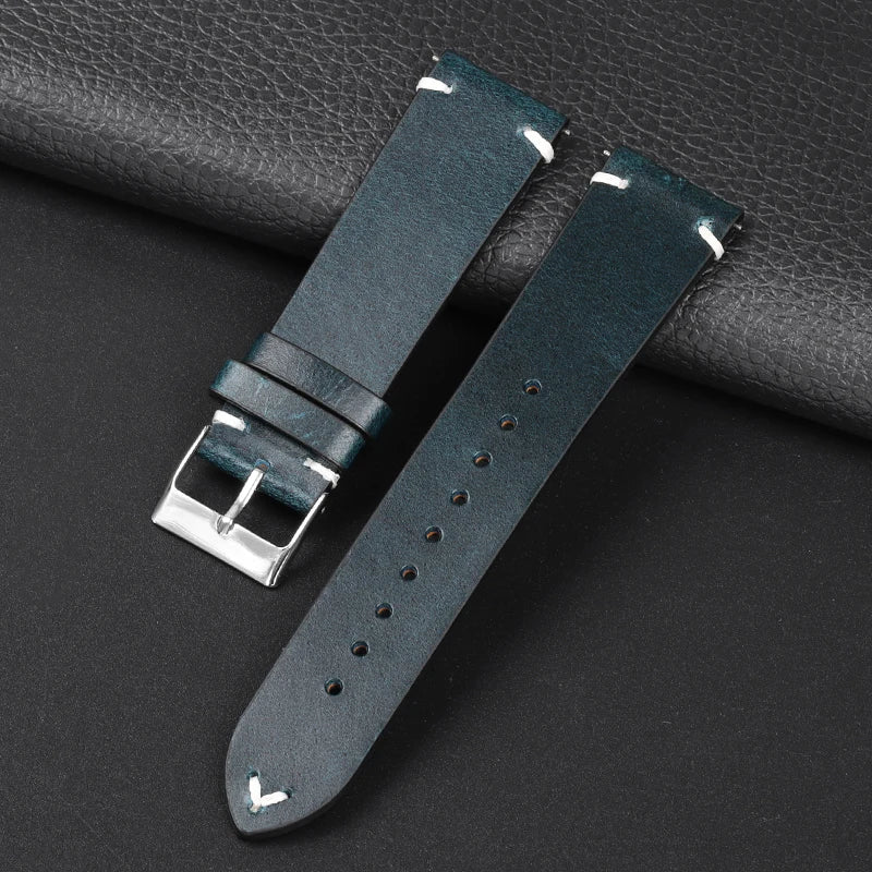 COROS Smartwatch Leather Band Quick Release Retro Oil Wax Calfskin