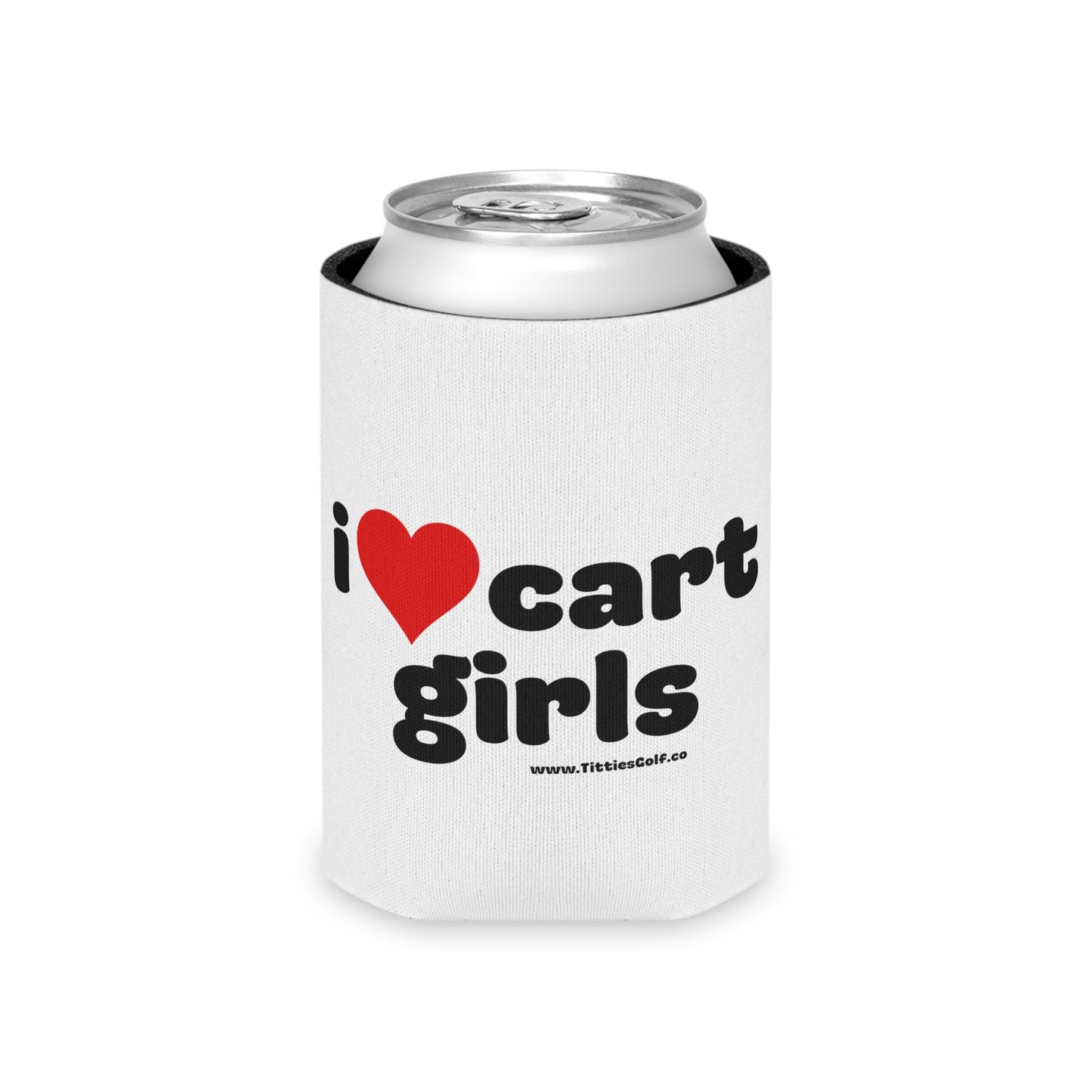 I Love Cart Girls Koozie