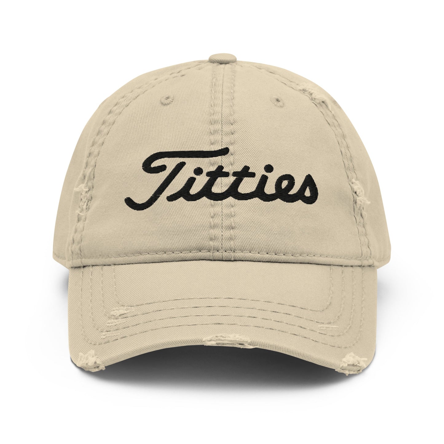 Titties Distressed Baseball Hat