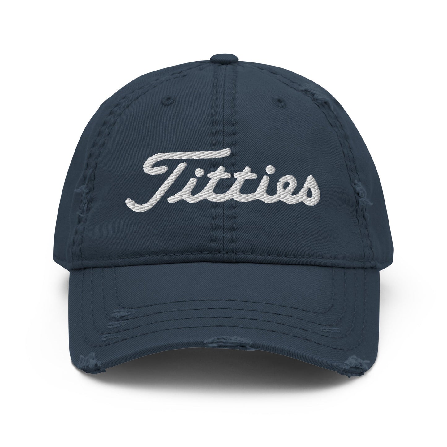 Titties Distressed Baseball Hat