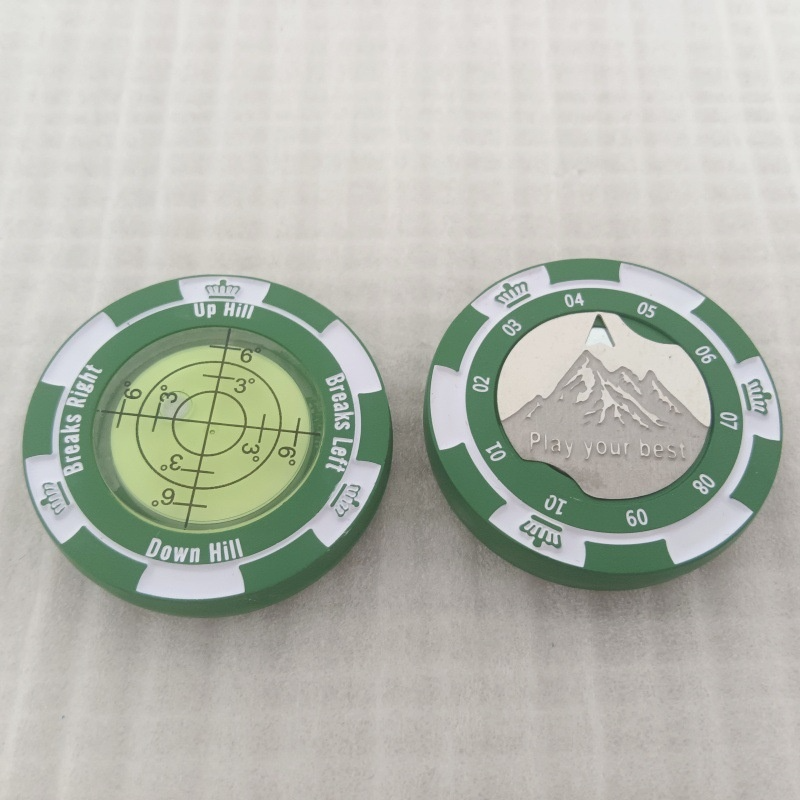 Golf Putter Reader ball marker showing chip edge detail