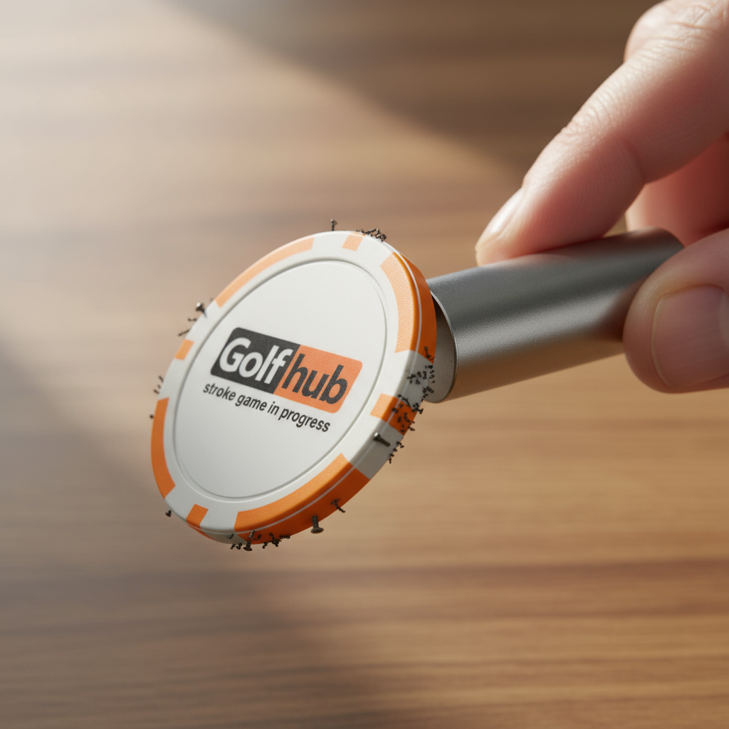 “Golfhub – Stroke Game in Progress” Golf Ball Marker Poker Chip