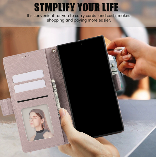 Crossbody Wrist Strap Card Holder Phone Case – Anti-Drop Cover | iPhone 12–16 & Samsung S20–S24 Ultra