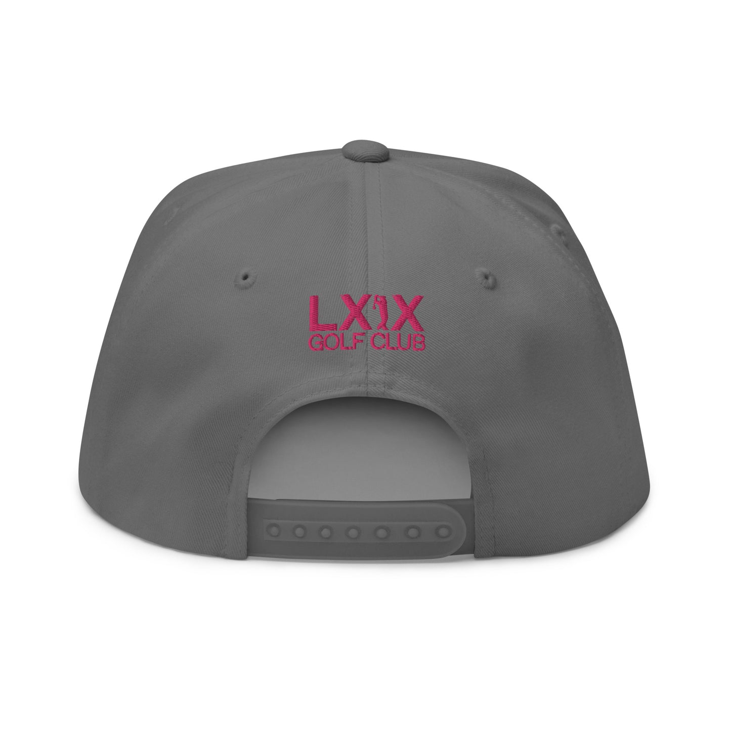 Snowman Flat Bill Cap - Pink Logo