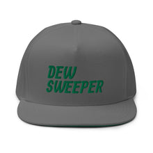 Load image into Gallery viewer, Dew Sweeper Flat Bill Cap - Green Logo
