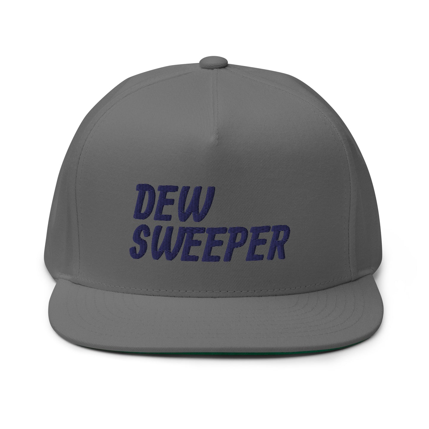 Dew Sweeper Flat Bill Cap - Navy Logo
