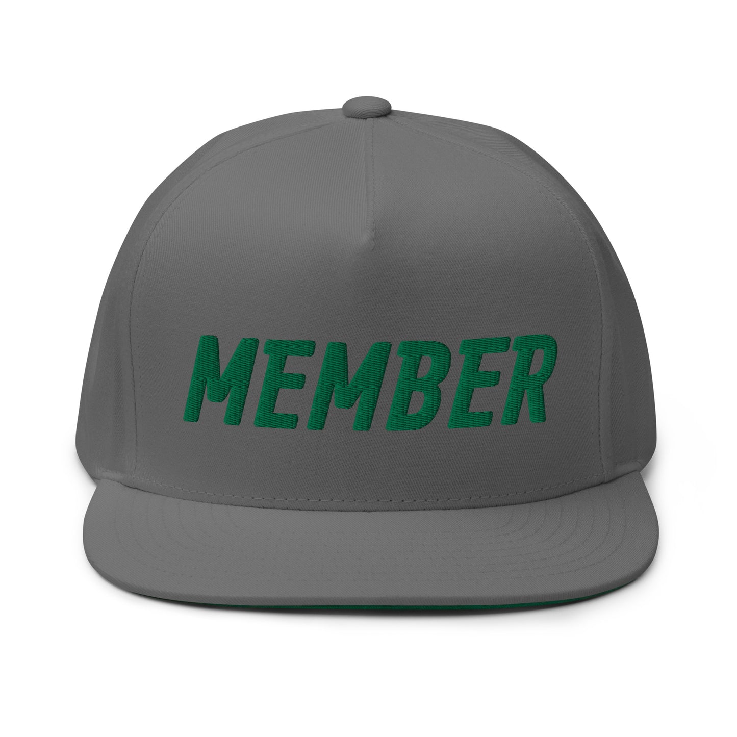 Member Flat Bill Cap - Green Logo